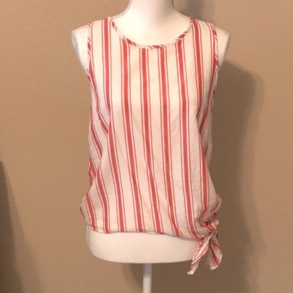 Madewell Side-Tie Tank in Marcia Stripe